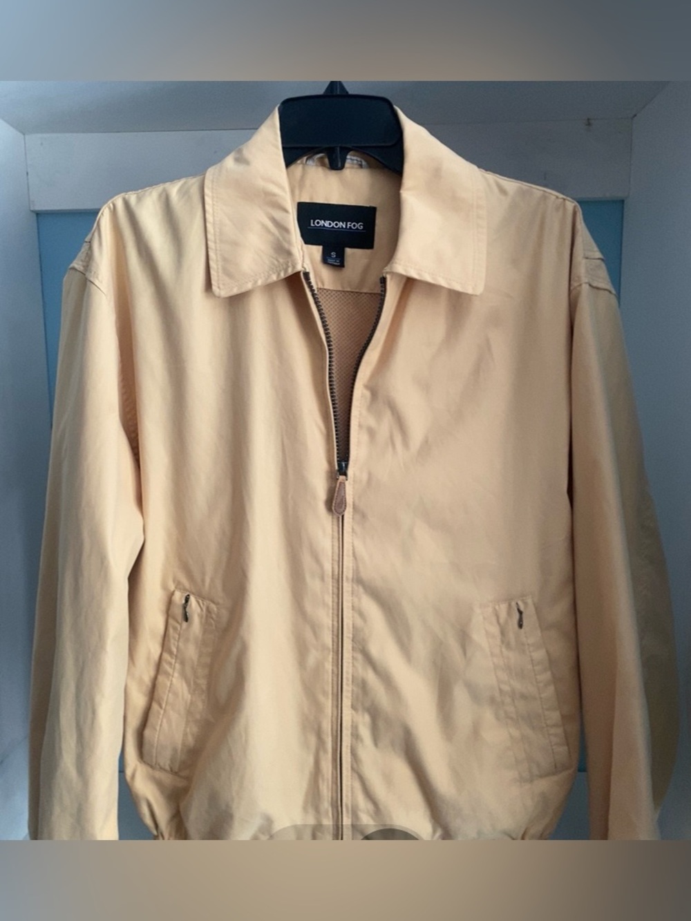London Fog quiet luxury Auburn Zip-Front minimalist men’s Golf Jacket S